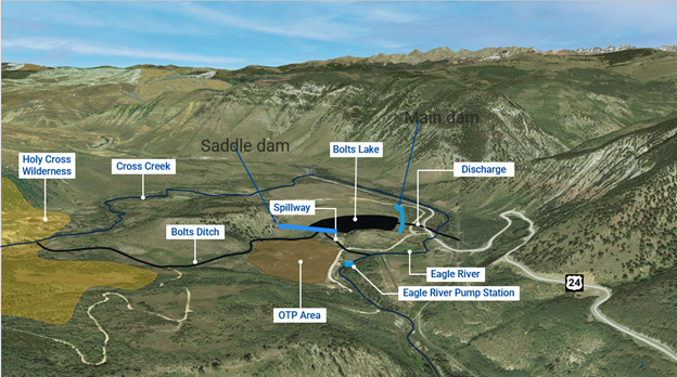 Map of Bolts Lake