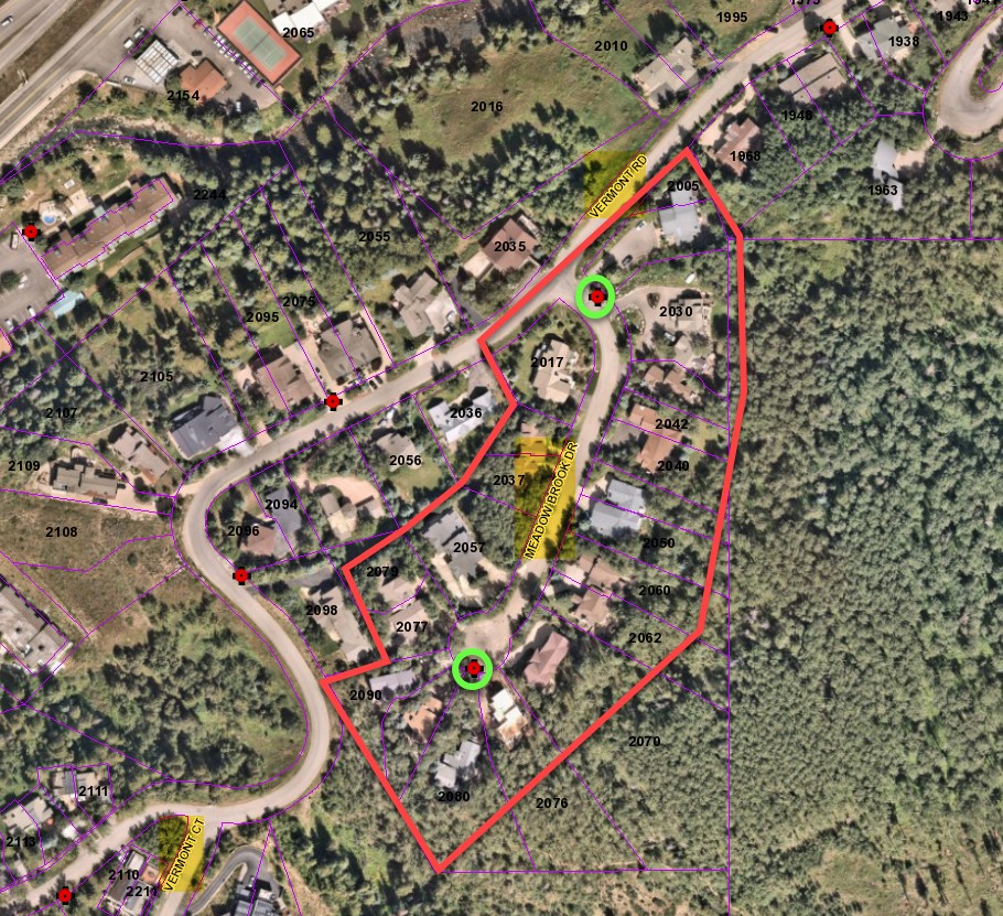 Meadowbrook outage map 